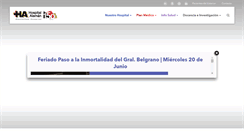 Desktop Screenshot of hospitalaleman.org.ar